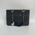 Chanel GST Medium Black Caviar Leather Tote Bag