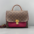 Louis Vuitton Monogram Maroon Leather Pochette Metis