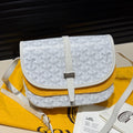 Goyard Belvedere PM, White Goyardine Canvas