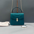 Bvlgari Emerald Green Serpenti Top Handle