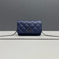 Chanel WOC, Dark Blue Lambskin
