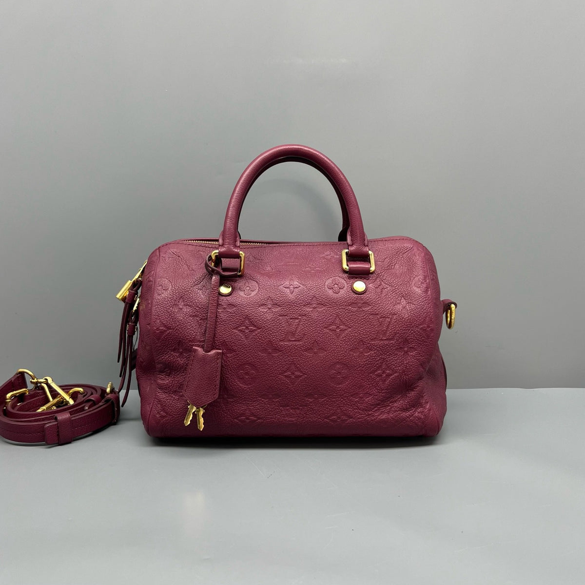 Louis Vuitton Burgundy Speedy25
