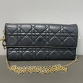 Lady Dior Black Chain Clutch