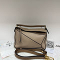 LOEWE Puzzle Bag, Sand Mix Pebbled Calfskin