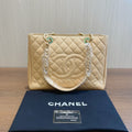 Chanel GST Tote, Beige Caviar Leather