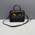 Fendi 2Jours Medium Black Smooth Calfskin Tote Bag