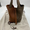 Hermès Picotin Lock 18 Bucket Bag Tri-Color Elephant Grey
