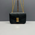 Celine C Bag Medium Black Smooth Calfskin Gold‑toned