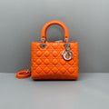 Dior Orange Lady Dior Medium
