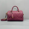 Louis Vuitton Burgundy Monogram Empreinte Speedy