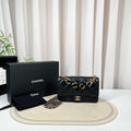 Chanel Black Gold Thick Chain WOC