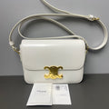 Celine Triomphe Teen White