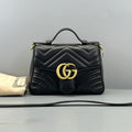 Gucci GG Marmont Matelassé Top Handle Black