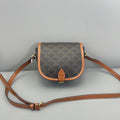 Celine Triomphe Canvas Folco Saddle