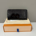 Louis Vuitton Black Monogram Vernis Zippy Wallet