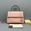 Louis Vuitton Pink Epi Leather Cluny Handbag Silver Hardware