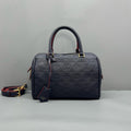 Louis Vuitton Navy Monogram Empreinte Speedy Bandouliere Handbag