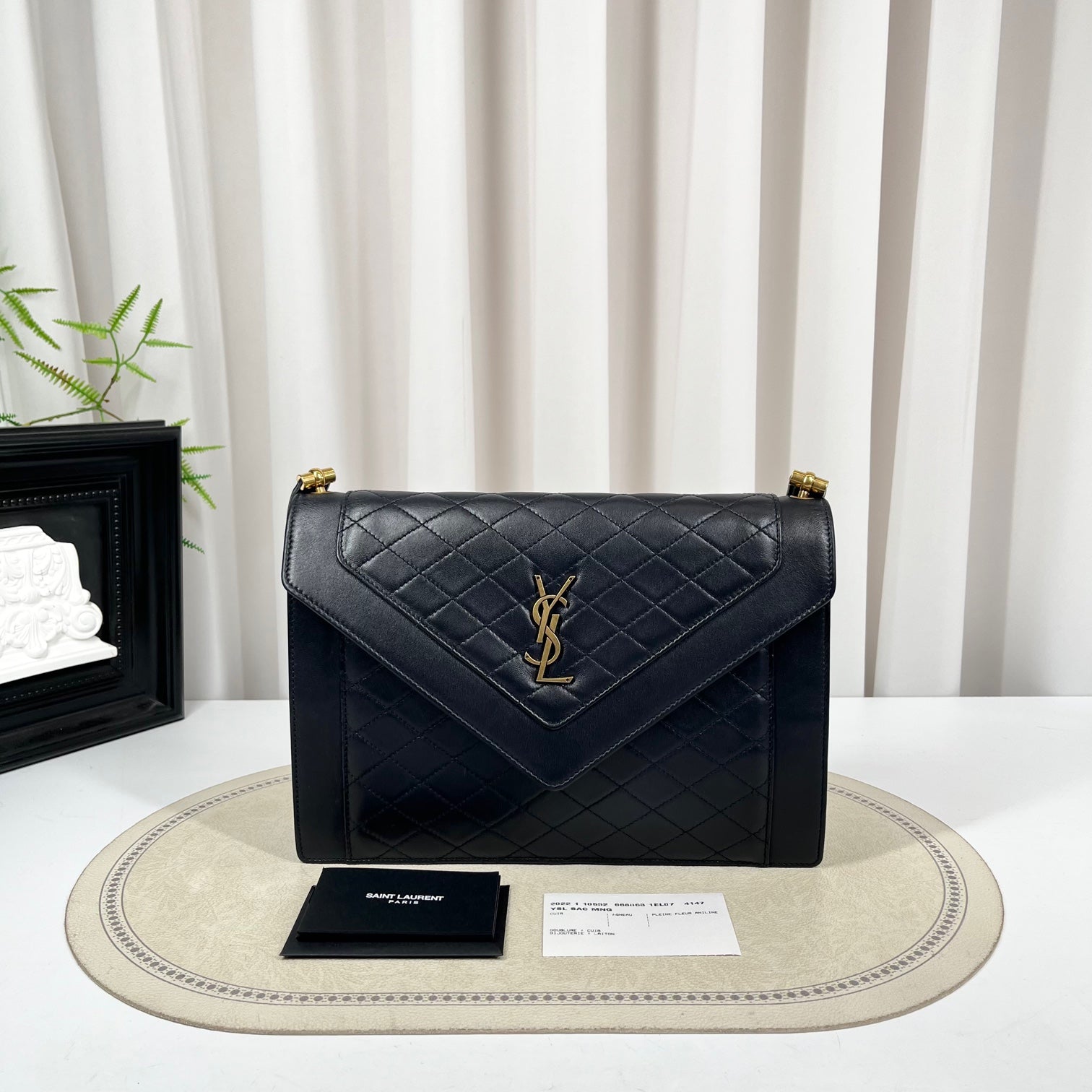 YSL Saint Laurent Gaby Envelope Shoulder Bag