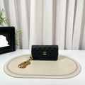 Chanel WOC Small Black Lambskin Gold Hardware