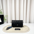 CHANEL Classic Flap WOC Black Lambskin Bag
