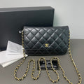 Chanel Classic Wallet On Chain WOC Black