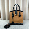 Louis Vuitton City MM Tan & Black Leather Bag
