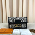 LV Louis Vuitton 1854 Embroidered Daphne WOC Chain Bag