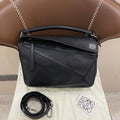 LOEWE Medium Puzzle Shoulder Handbag in Black