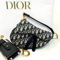 Dior Mini Saddle Bag Blue Dior