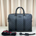 Gucci GG Supreme Briefcase Large Black Canvas