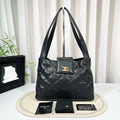 Chanel Tote Bag Medium Black Caviar Leather