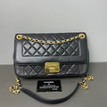Chanel Vintage Mademoiselle Full Flap Black