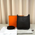 Hermès Evelyne Mini Dark Brown Leather Bag