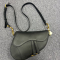 Dior Medium Saddle Bag Black