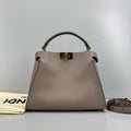Fendi Peekaboo Grey Leather