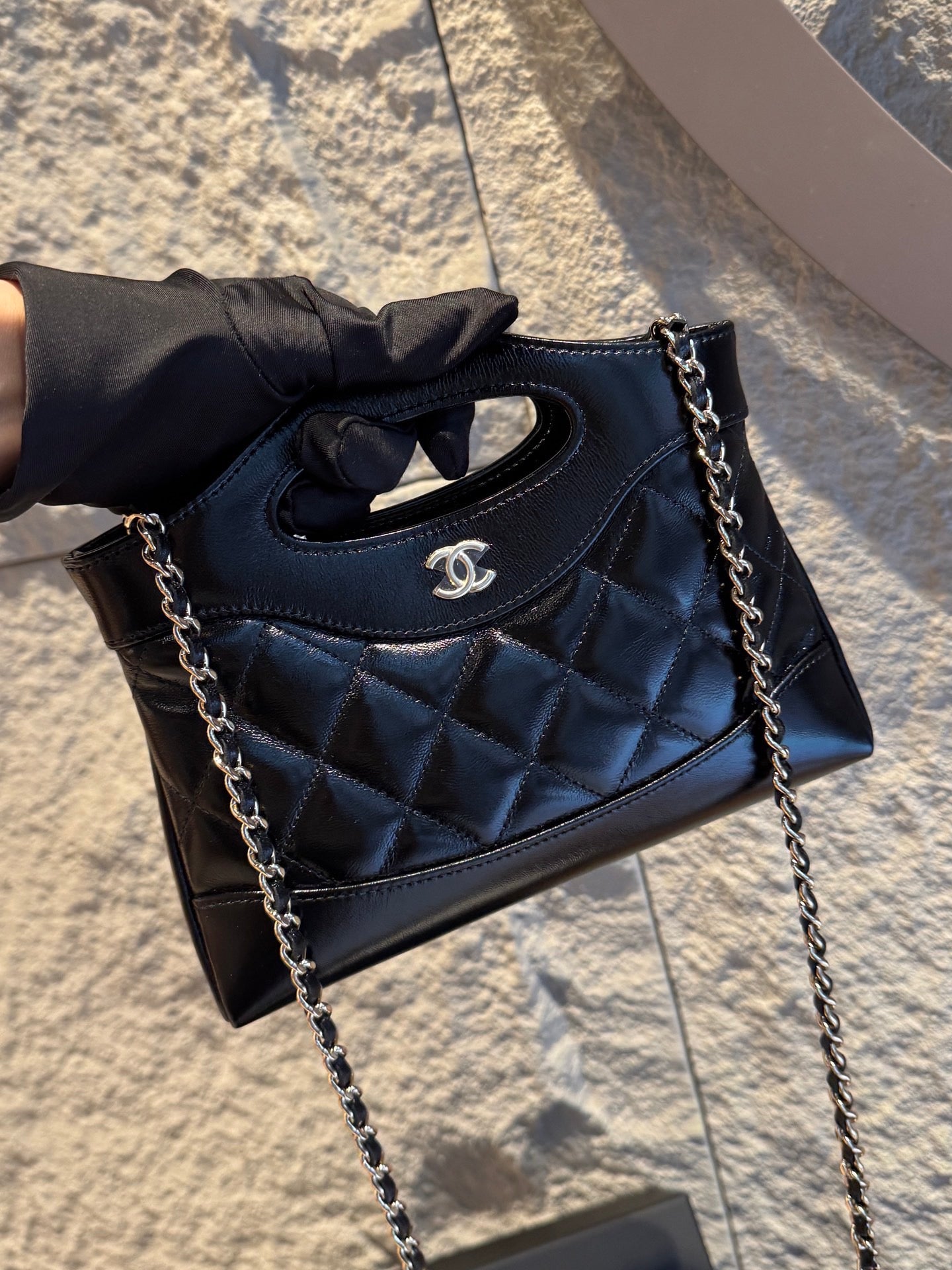 Chanel 31 Nano Black Oil Calfskin