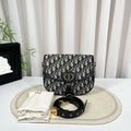 Dior Bobby Medium Blue Oblique Canvas Bag