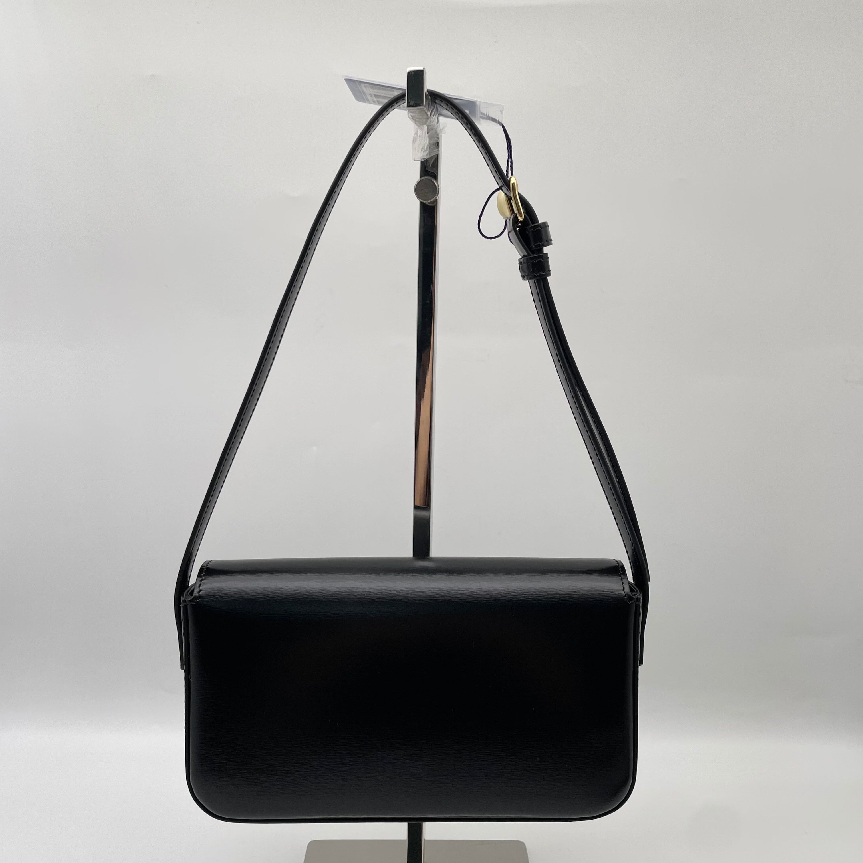 Celine Small Triomphe Black Glossy Calfskin