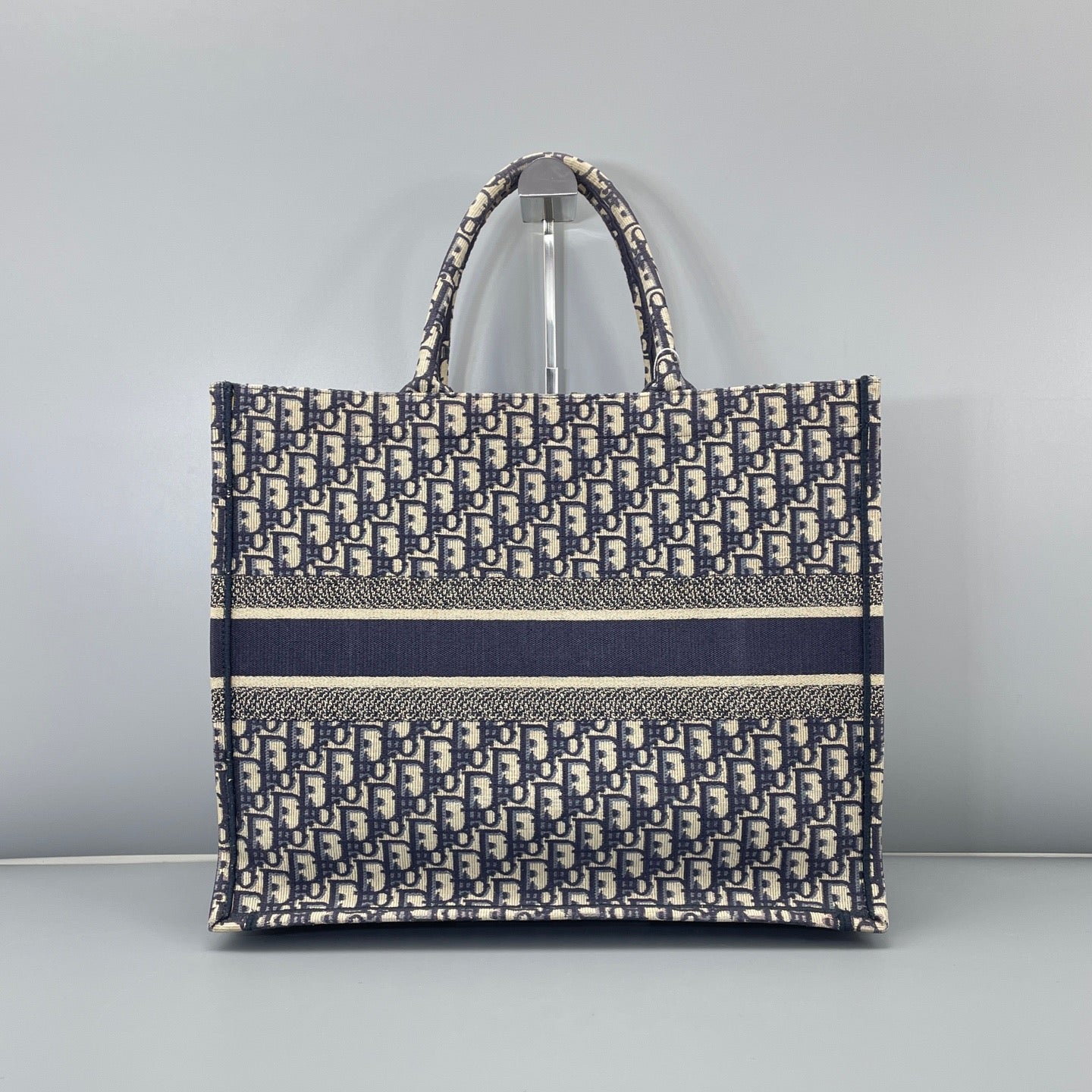 Christian Dior Book Tote Large Blue