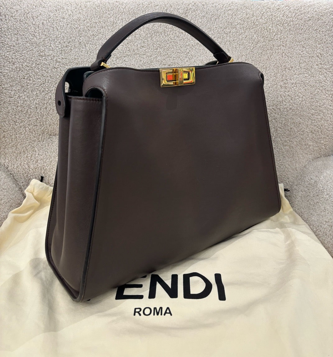 Fendi Peekaboo Medium Brown