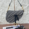 Dior Saddle Medium Oblique with strap