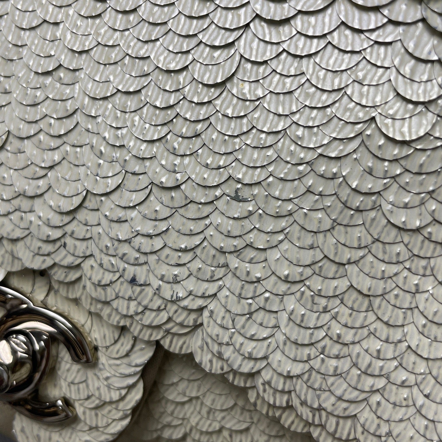 Chanel Medium Flap Cream Sequin