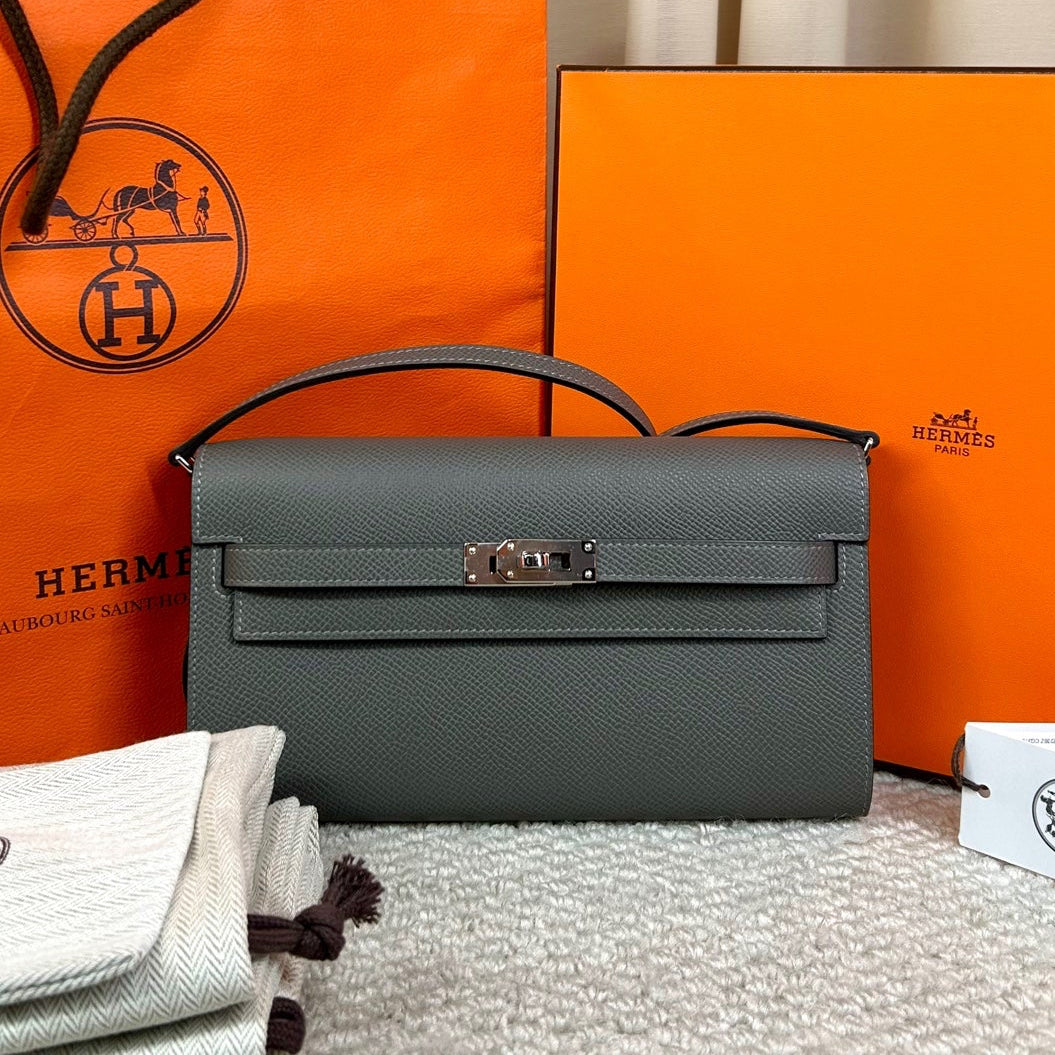 HERMÈS Slim Bag (Gris Meyer)