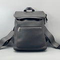 Loewe Black Pebble Leather Fold Top Backpack