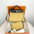 Hermes Herbag Zip 31 Hobnailed Handbag