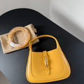 Gucci Jackie 1961 Mini Yellow Smooth Leather Handbag