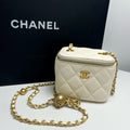 Chanel Mini Vanity Bag White Lambskin (2020)
