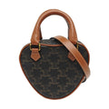 Celine Mini Heart Triomphe Canvas Handbag