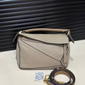 Loewe Puzzle Small, Sand Grained Calfskin