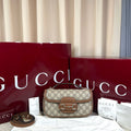 Gucci Horsebit 1955 Brown Baguette Bag